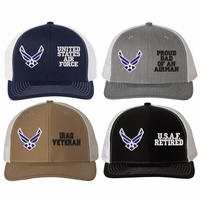 Air Force Split Design Embroidered Caps Thumbnail Illustration