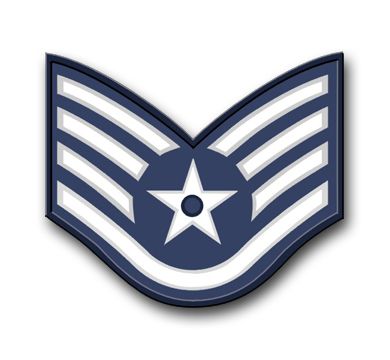 Air Force Staff Sergeant Vinyl Transfer Decal