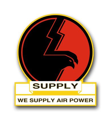Air Force Supply Logo Vinyl Transfer Decal
