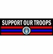 AIR FORCE SUPPORT OUR TROOPS VINYL TRANSFER BUMPER STICKER