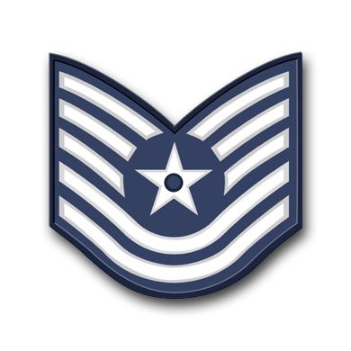 Air Force Technical Sergeant Vinyl Transfer Decal