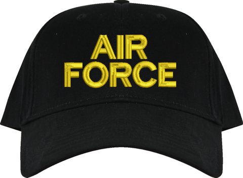 Air Force Text Only USA Cap