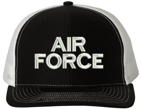Air Force Text Only USA Mesh-Back Cap