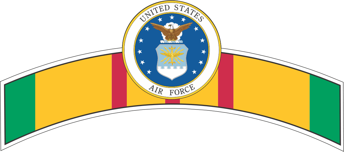 Air Force Vietnam Ribbon Decal