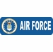 AIR FORCE WITH SEAL DECAL BUMPER STICKER