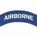 Airborne Blue and White Tab Decal