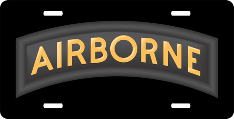 Airborne Tab License Plate
