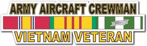 Aircraft Crewman Vietnam Veteran Window Strip Decal