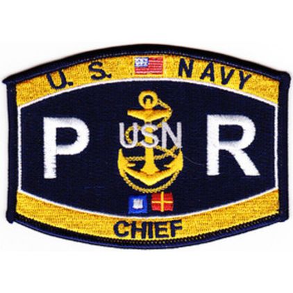 U.S. Navy PRC Chief Aircrew Survival Equipmentman Parachute Rigger Rating Patch