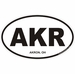 Akron Ohio Oval Decal
