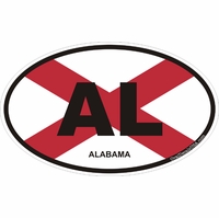 Alabama Oval Decals Stickers Thumbnail Illustration