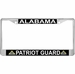 Alabama Patriot Guard Automobile License Plate Frame