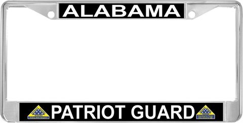 Alabama Patriot Guard Automobile License Plate Frame