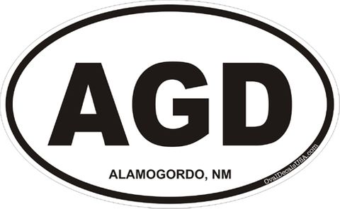 Alamogordo New Mexico Oval Decal