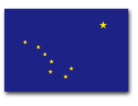 ALASKA 3 x  5 NYLON  STATE  FLAG