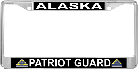 Alaska Patriot Guard Automobile License Plate Frame