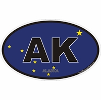 Alaska State Decals Stickers Thumbnail Illustration