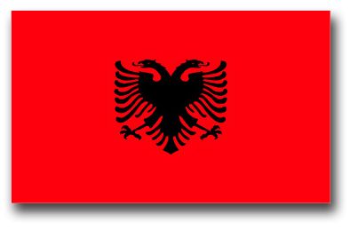 Albania Flag Vinyl Transfer Decal