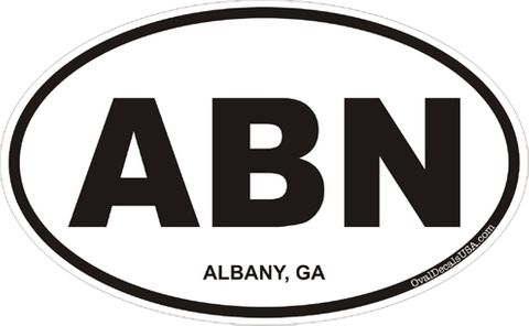 Albany Georgia Oval Decal