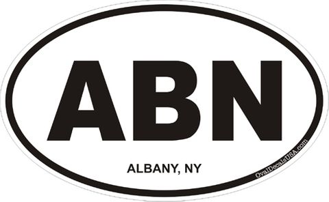 Albany New York Oval Decal