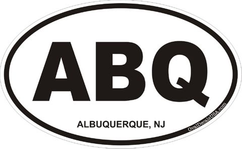Albuquerque New Mexico Oval Decal