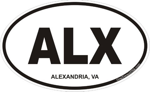 Alexandria Virginia Oval Decal