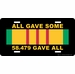All Gave Some 58479 Gave All License Plate