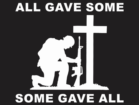 All Gave Some Fallen Soldier Memorial Decal