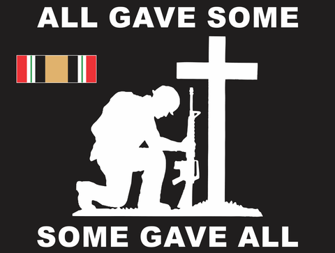 All Gave Some Fallen Soldier Memorial Iraq Veteran Decal
