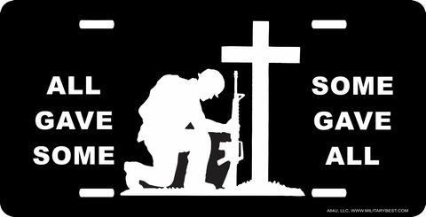 All Gave Some Fallen Soldier Memorial License Plate