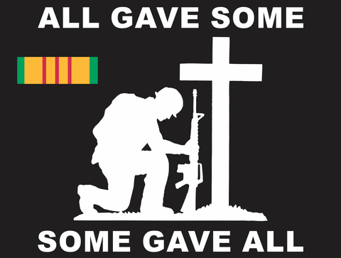 All Gave Some Fallen Soldier Memorial Vietnam Veteran Decal