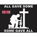 All Gave Some  Fallen Soldier Memorial WWII Victory Decal