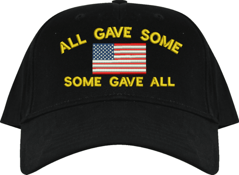All Gave Some, Some Gave All with American Flag USA Cotton-Twill