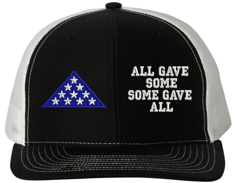 All Gave Some, Some Gave All with Honor Flag Split USA Mesh Split-Cap