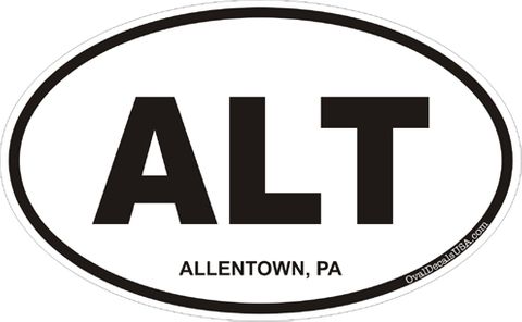 Allentown Pennsylvania Oval Decal
