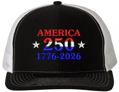 America 250 Embroidered Mesh-Back Cap