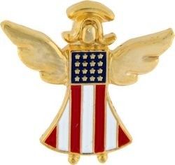 America Angel 7/8" Lapel Pin
