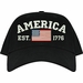 America Est 1776 Embroidered Cap