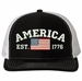 America Est 1776 Embroidered Mesh-Back Cap