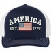 America Est 1776 Embroidered Mesh-Back Cap