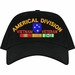 Americal Division Vietnam Veteran Embroidered Cap with Ribbons