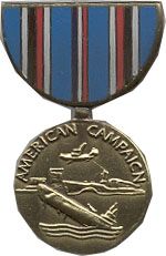 American Campaign Medal Hat Pin