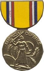 American Defense Medal Hat Pin