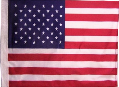American Flag 15" x 12" Auto Flag