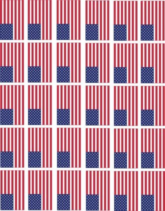 American Flag Stickers 30 count