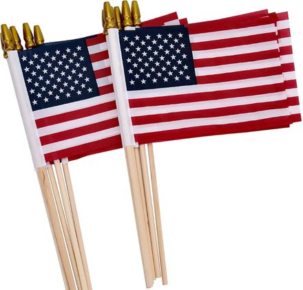 American Mini 4" x 6" Flag on a Stick