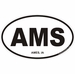 Ames Iowa Oval Decal