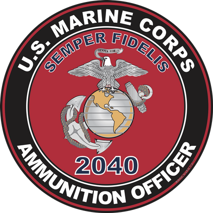 U.S.M.C. MOS 2040 Ammunition Officer Decal