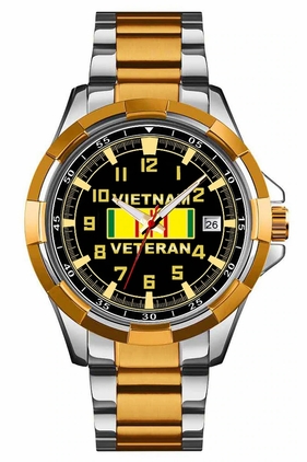 Analog Quartz Dress Watch -Vietnam Vet