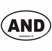 Anderson Indiana Oval Decal